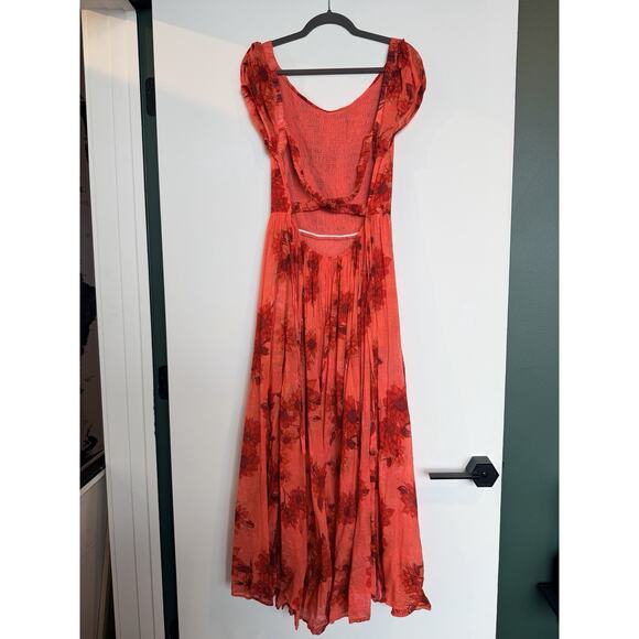Free People Ultraviolet Dress in Strawberry Combo - Size Large - Picture 4 of 7